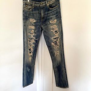 R13 Slouch Skinny Jeans, Size 27